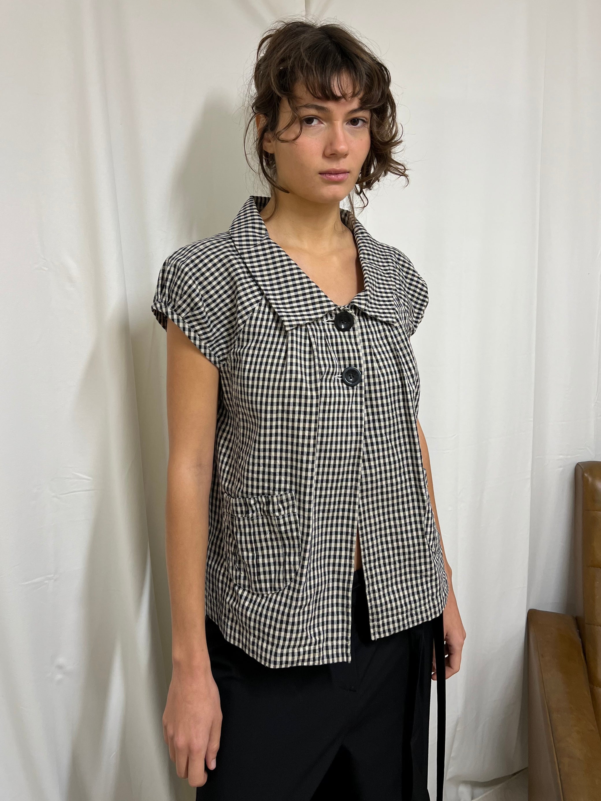 Gingham blouse