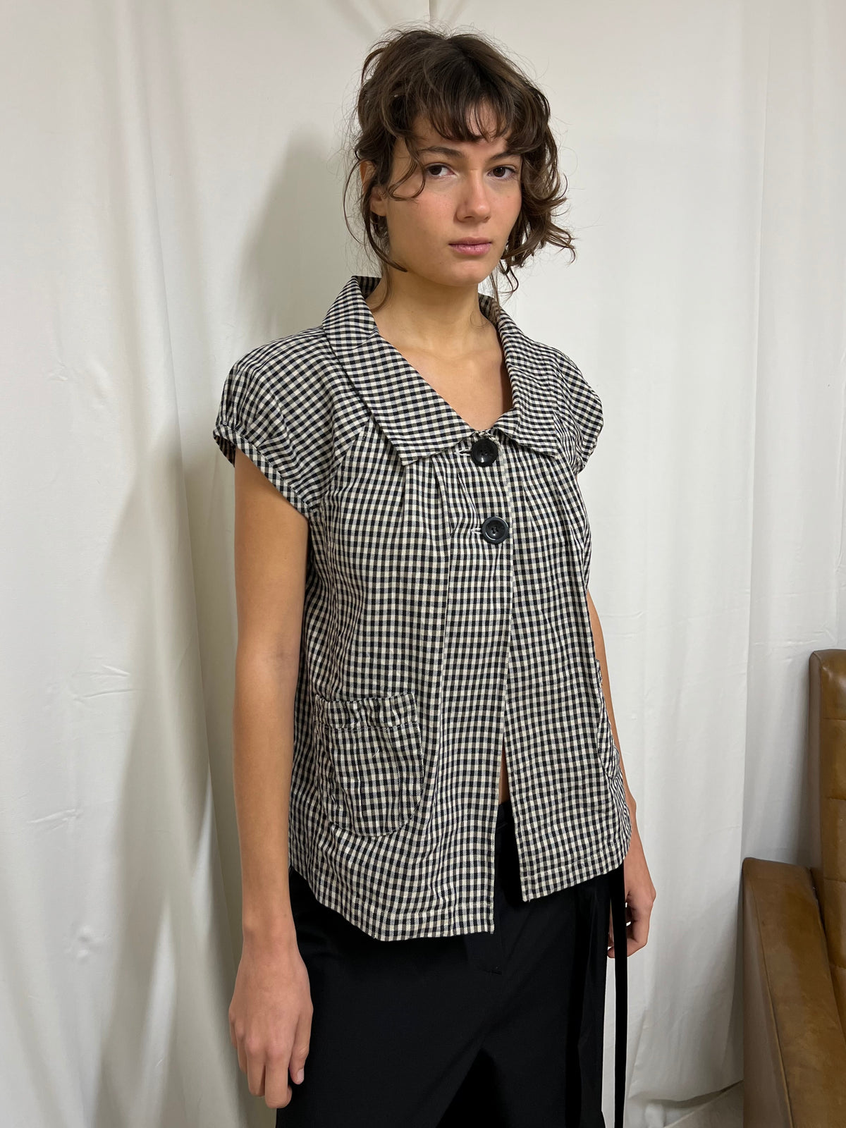 Gingham blouse