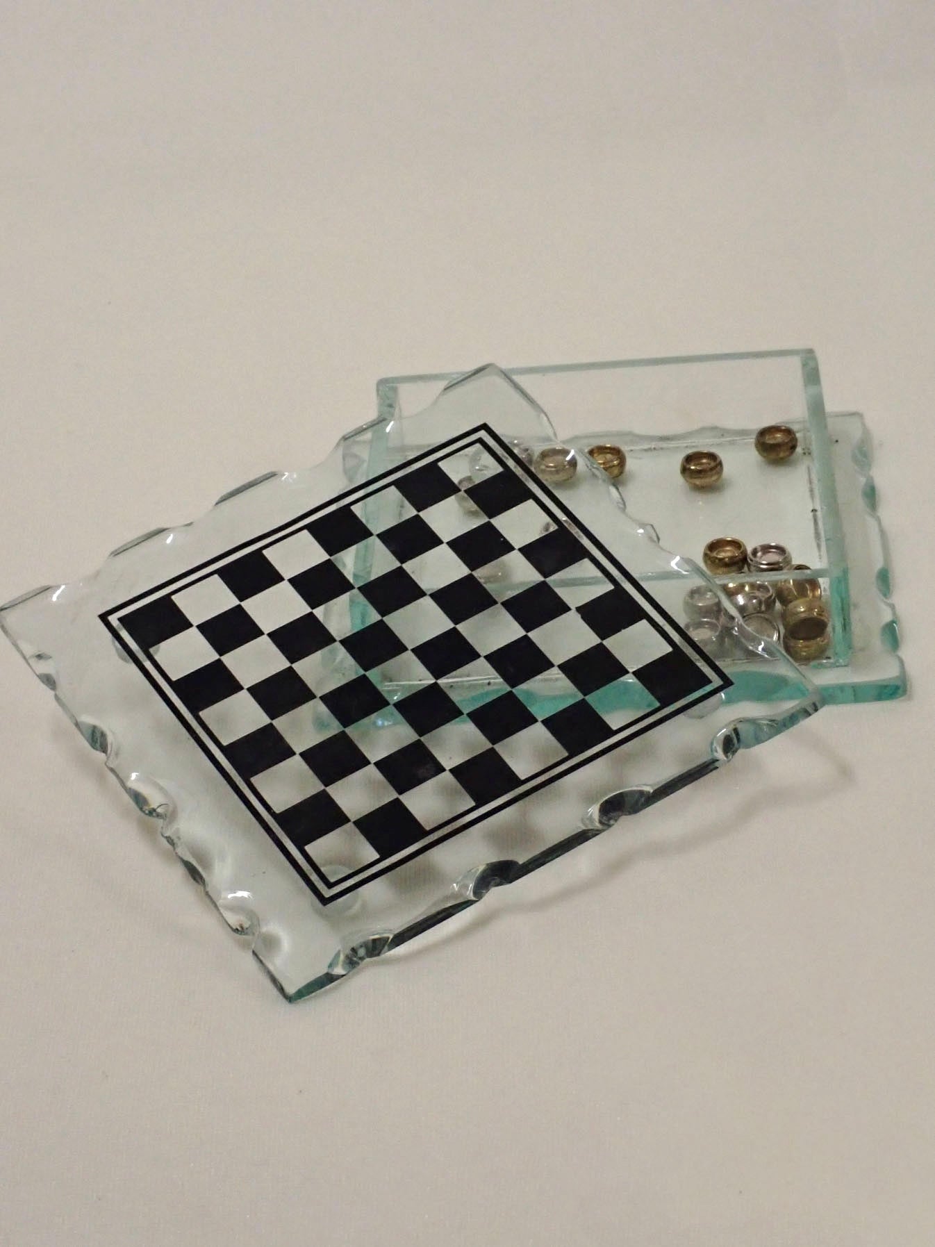 Checkers glass box