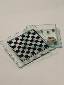 Checkers glass box