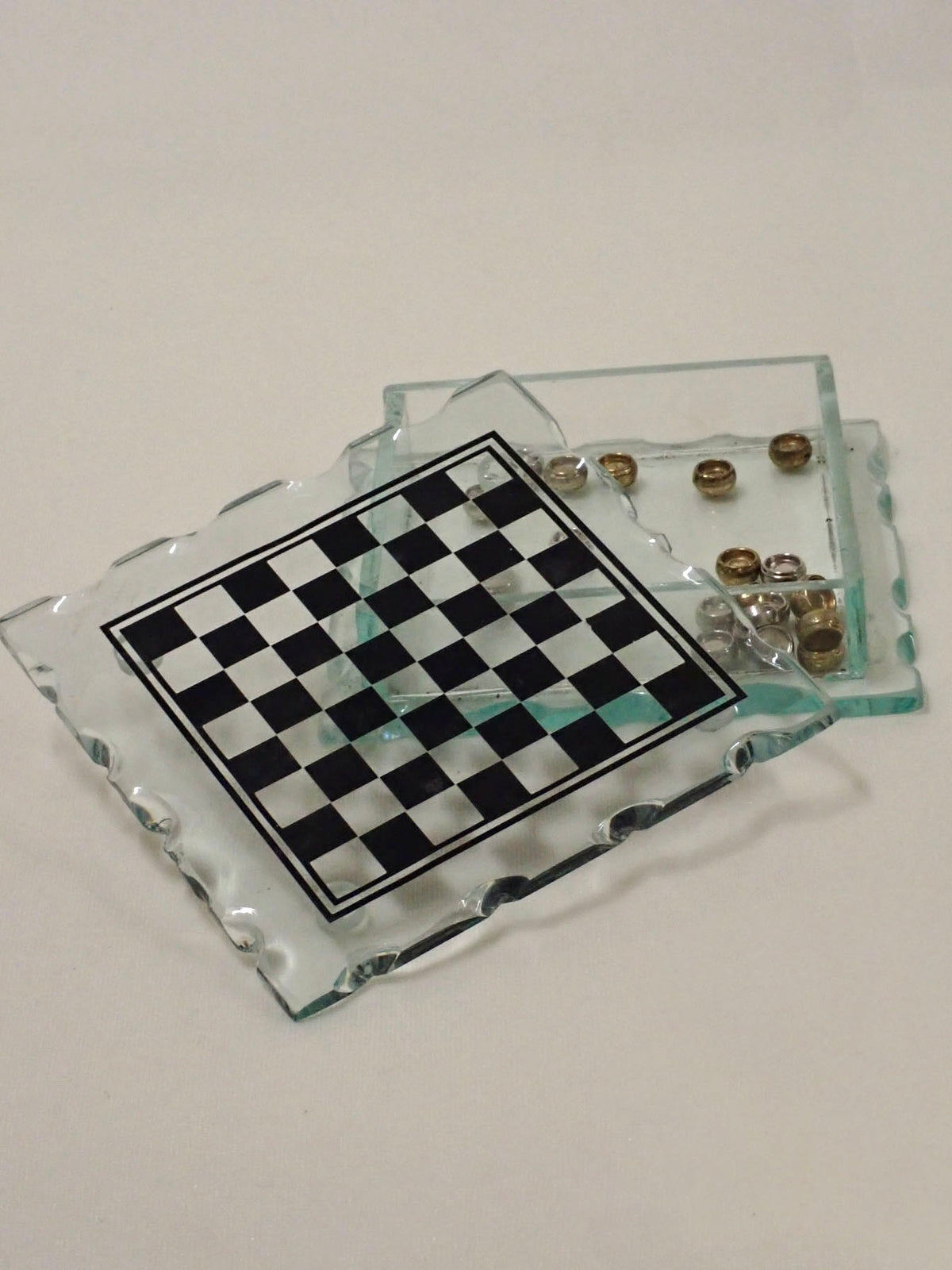Checkers glass box
