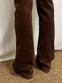 Corduroy flare trousers