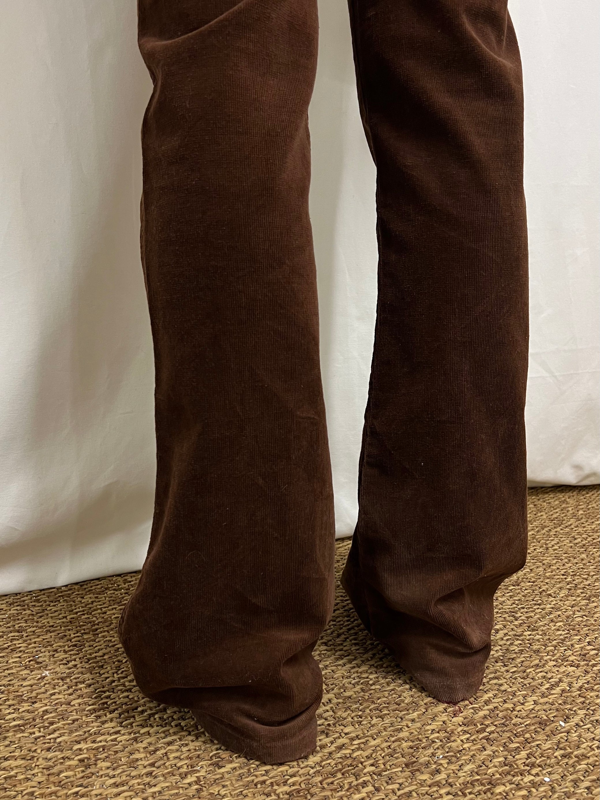 Corduroy flare trousers