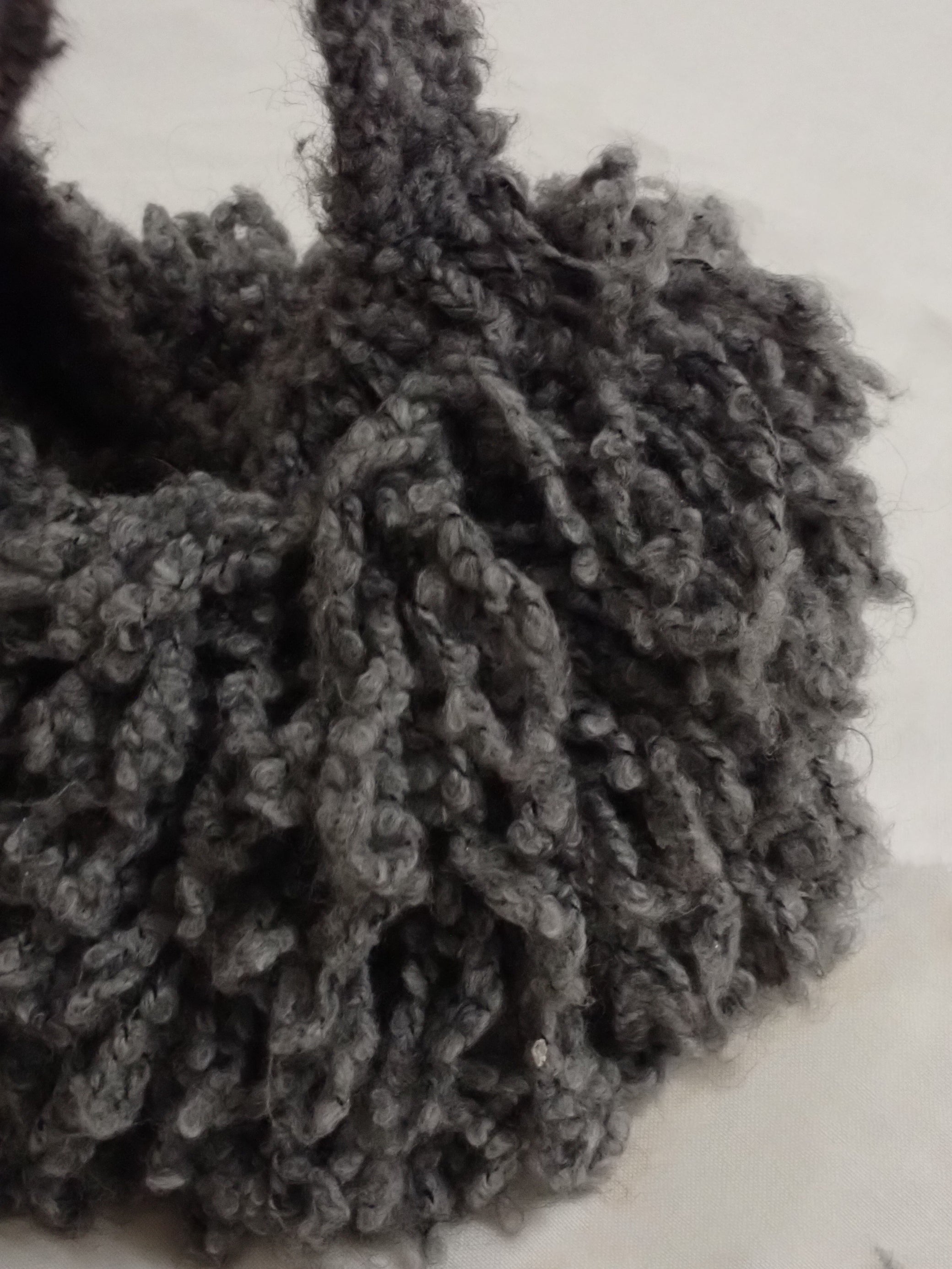 Fluffy wool bag