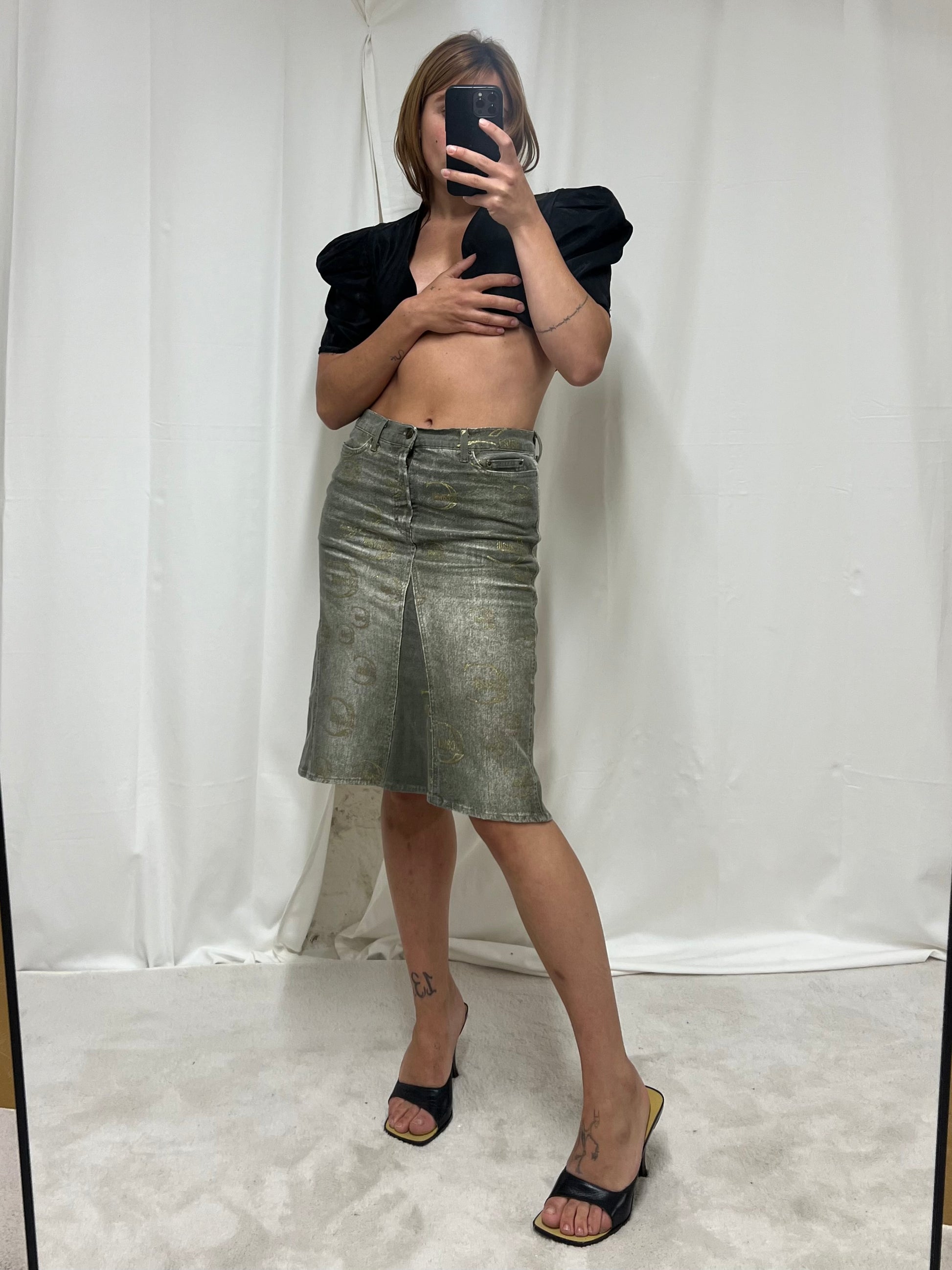 Just Cavalli denim skirt