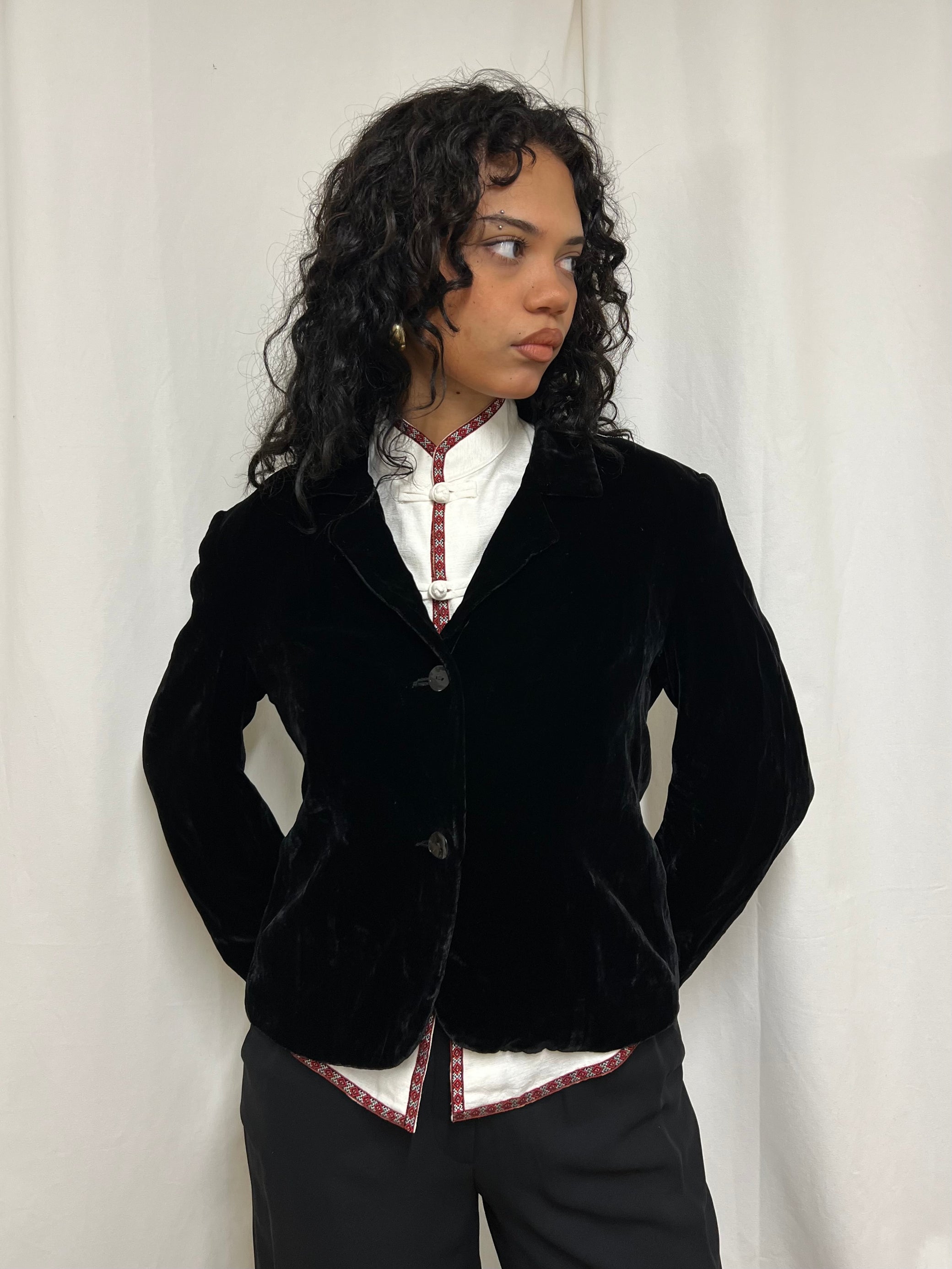 Velvet blazer