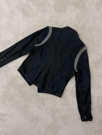 Asymmetric denim jacket