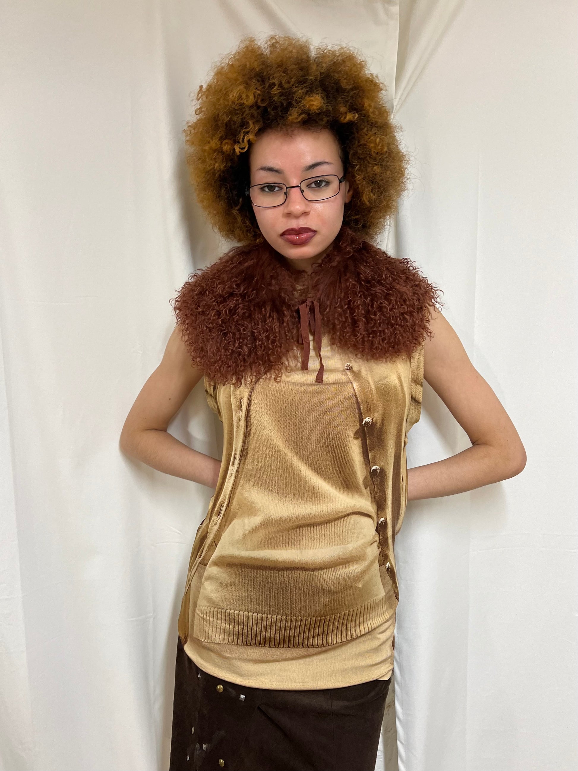 Trompe-l&#39;œil golden top