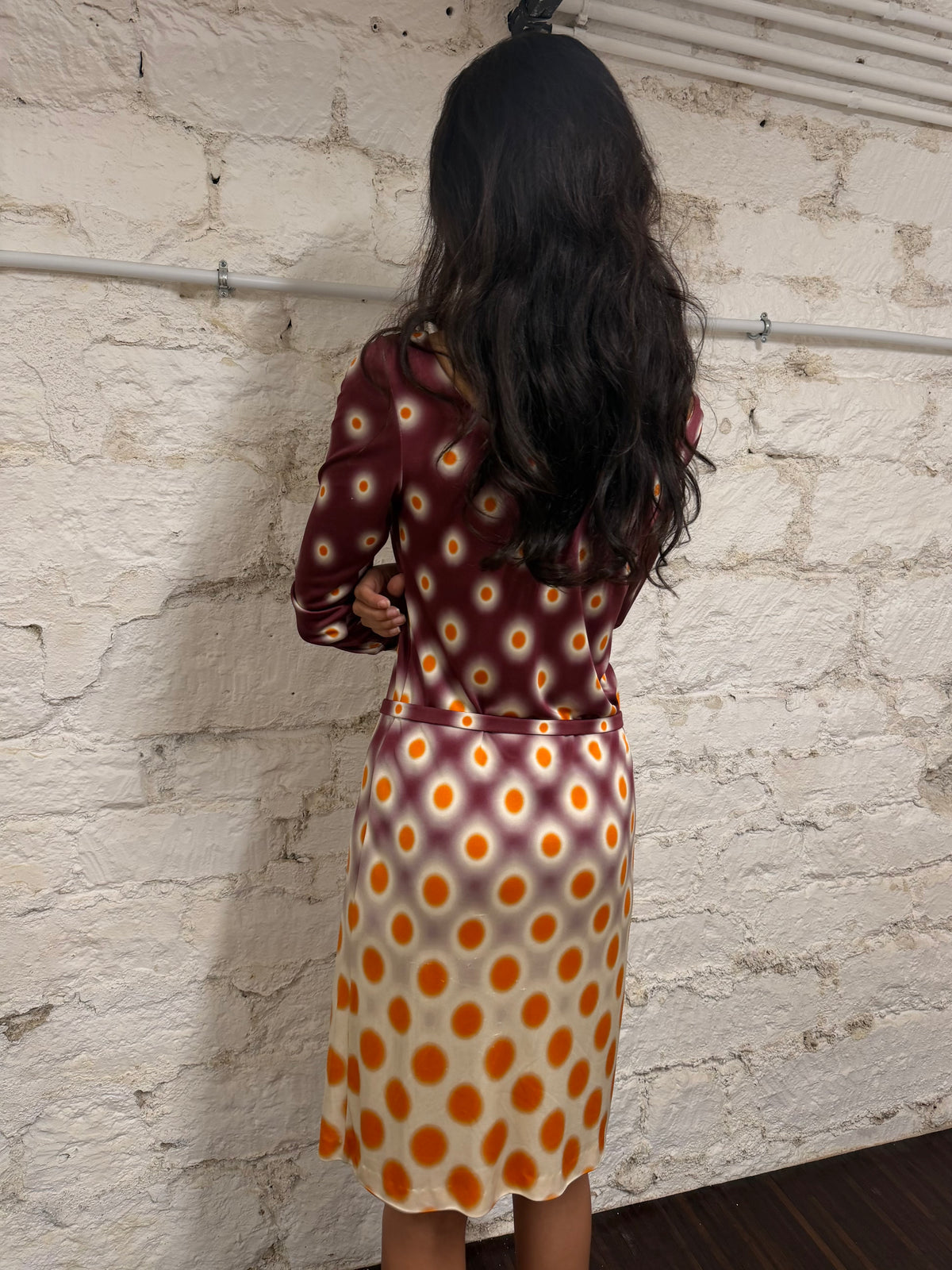 Prada Polka Dot Jersey Dress