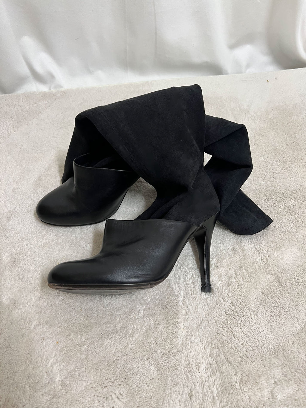 Soft suede boots