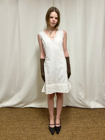 Mini cotton slip dress