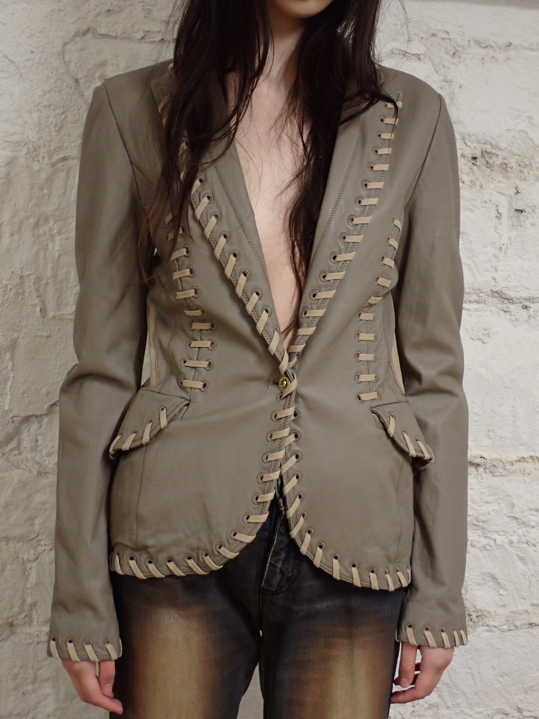 Roberto Cavali leather jacket