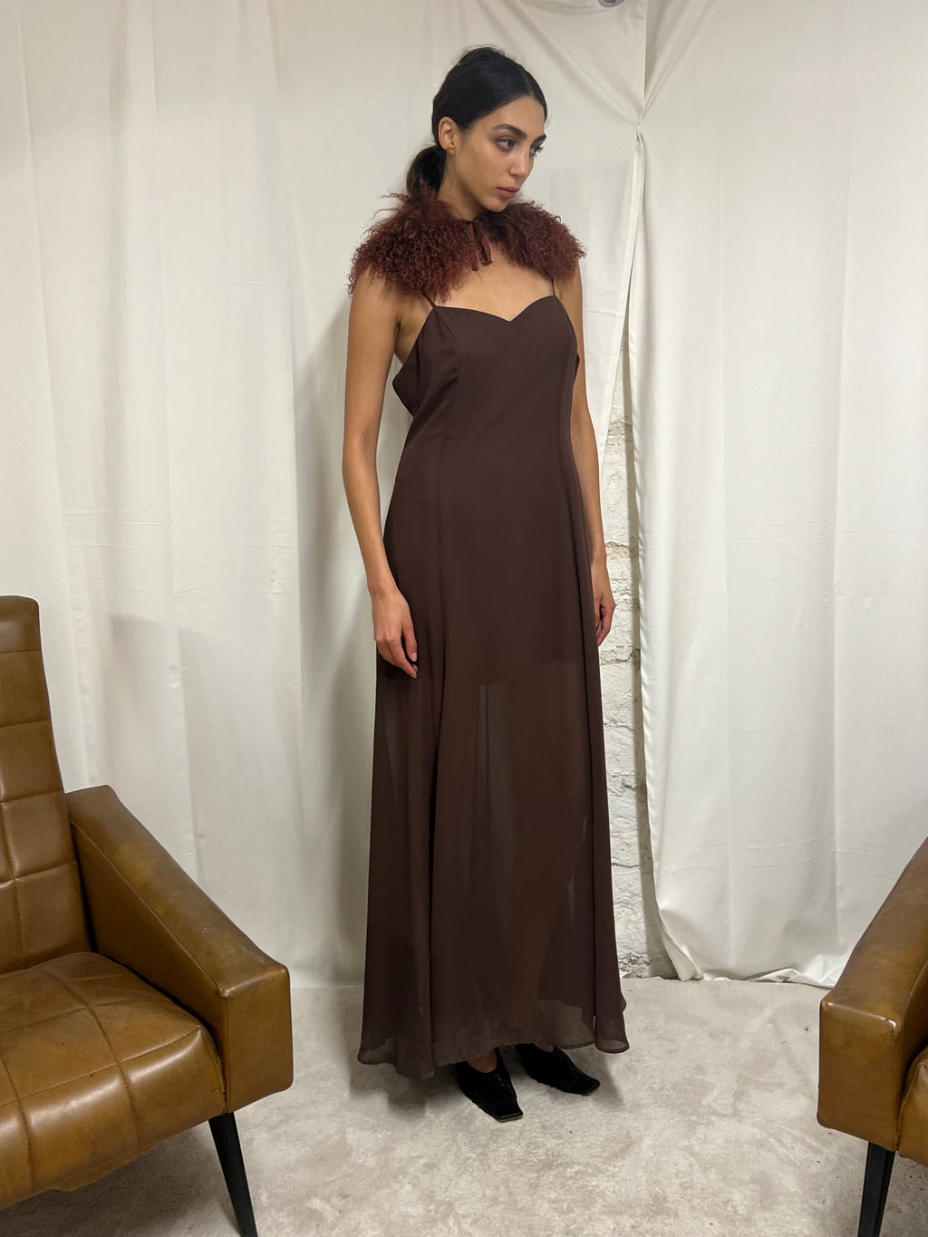 Long brown dress