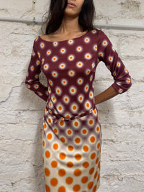 Prada Polka Dot Jersey Dress