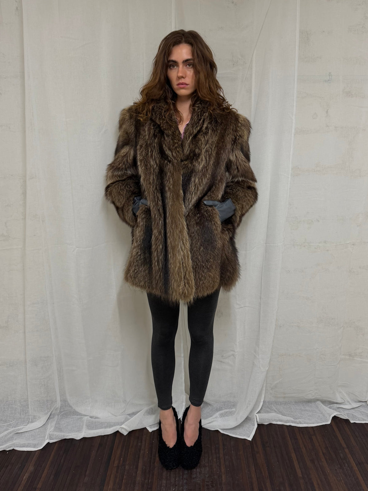 Genuine fur coat