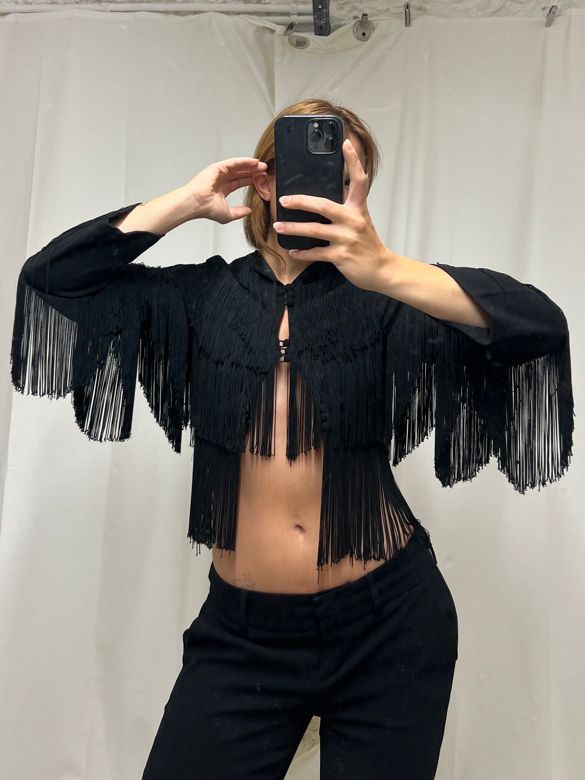 Fringed bolero