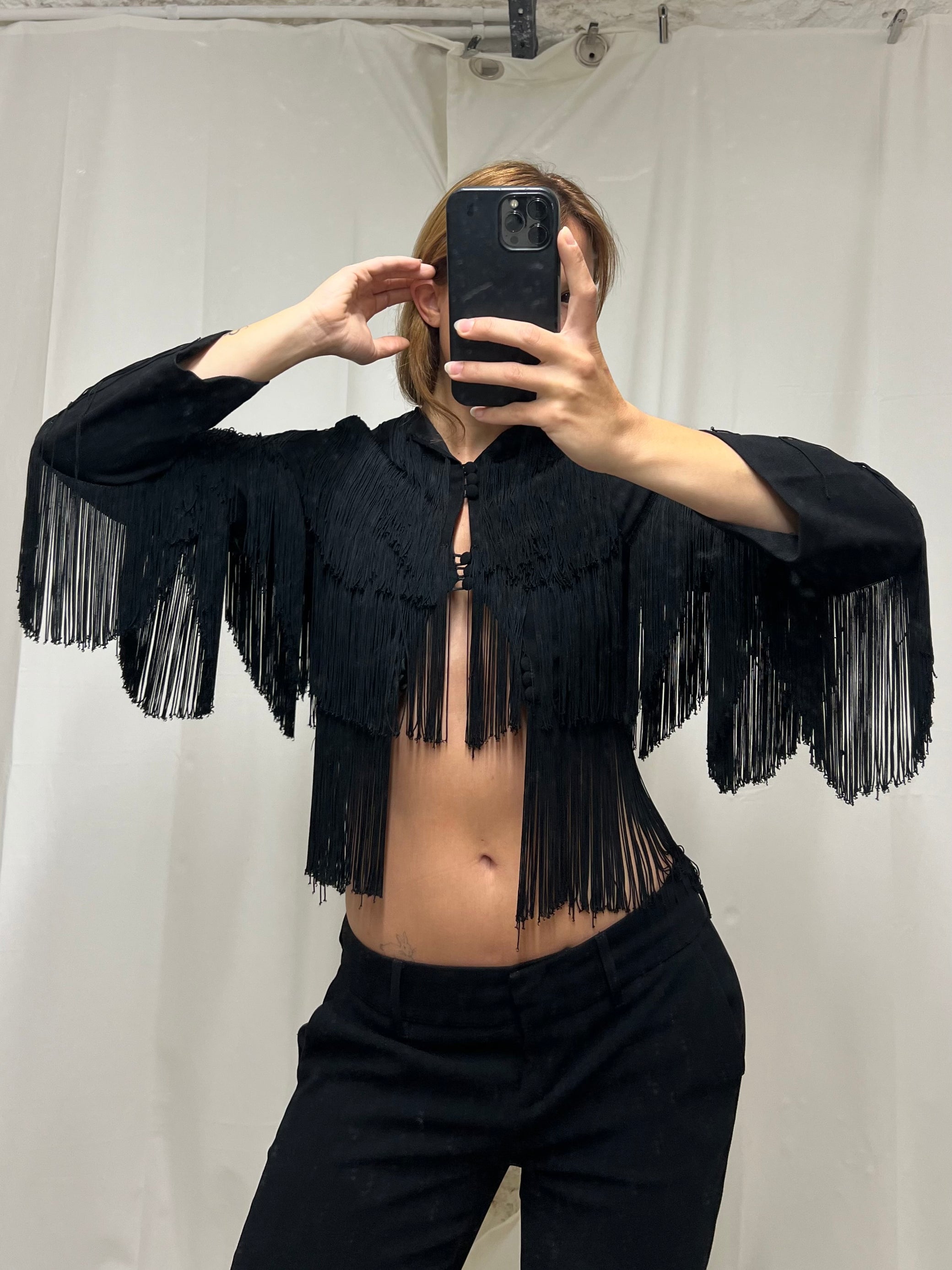 Fringed bolero