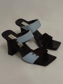 Pony hair sandals
