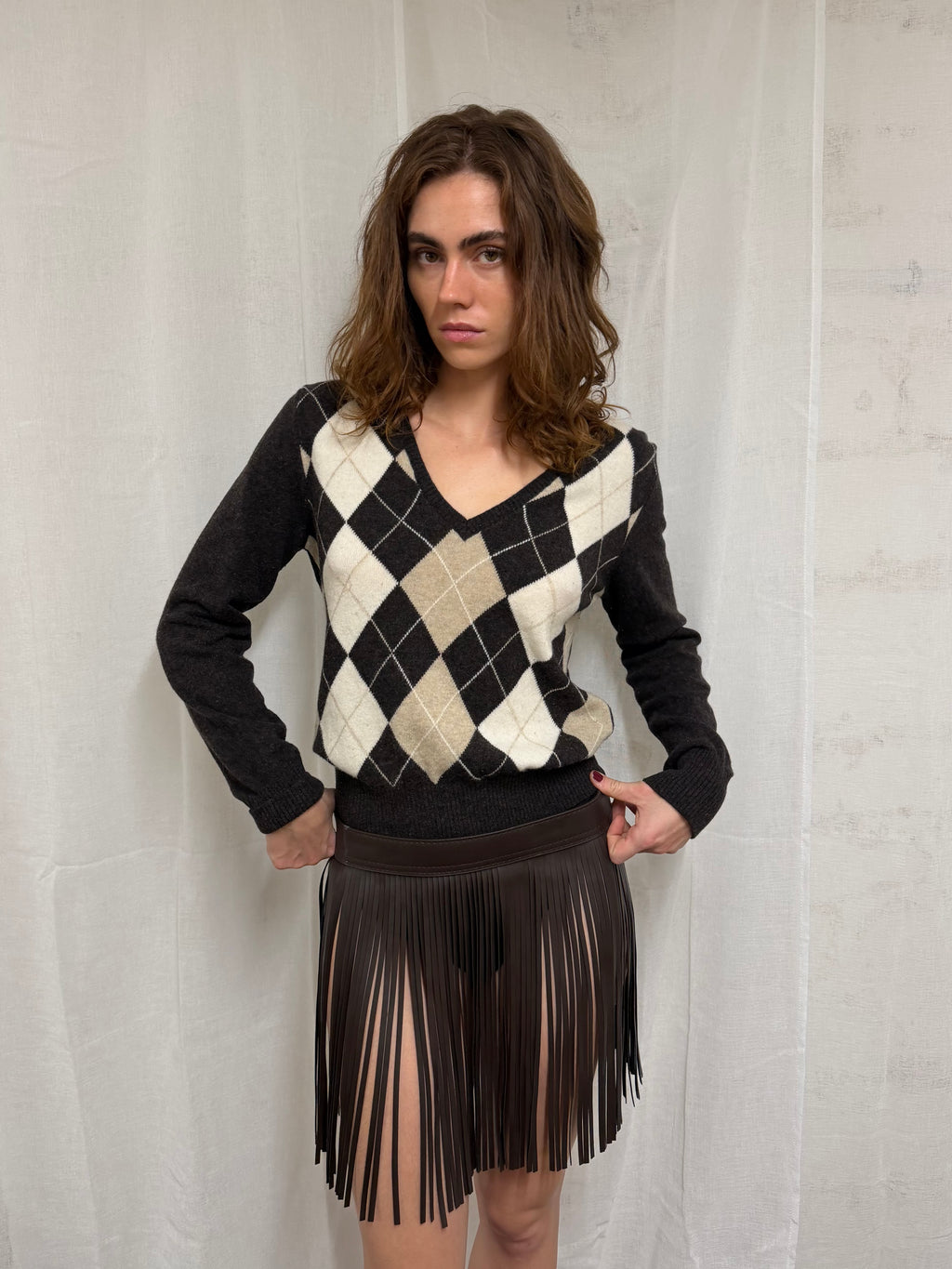 Fringed belt