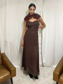 Long brown dress
