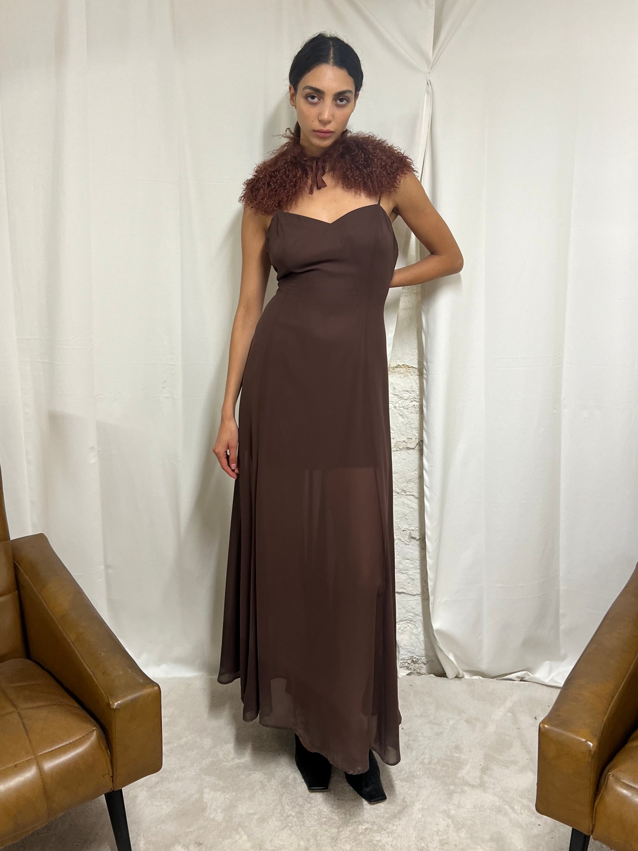 Long brown dress
