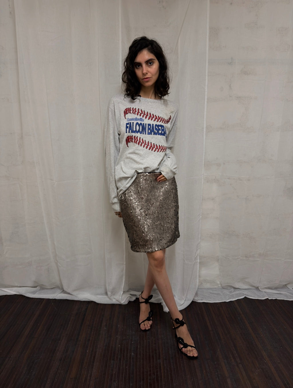 Sequin Pencil Skirt