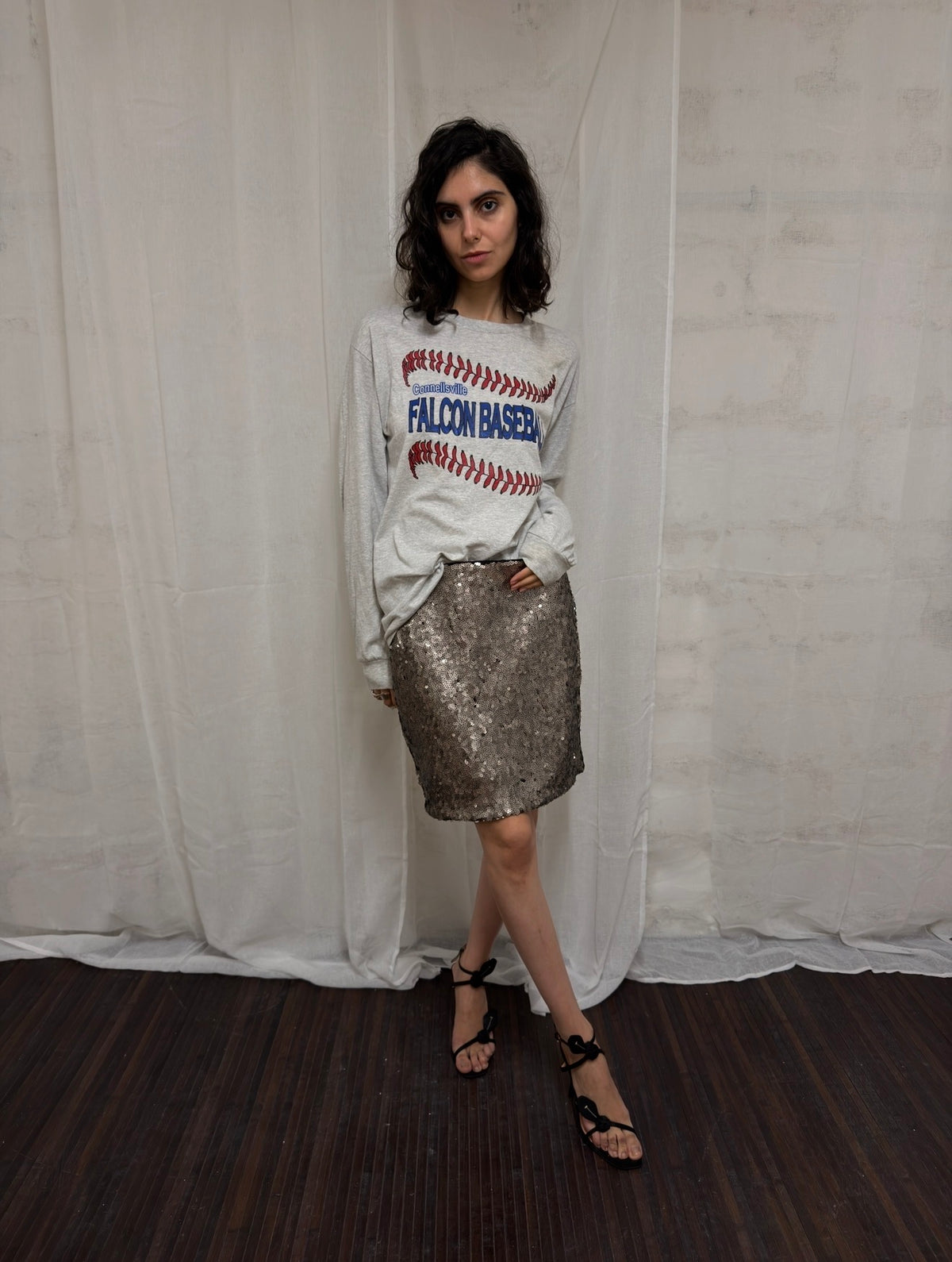 Sequin Pencil Skirt