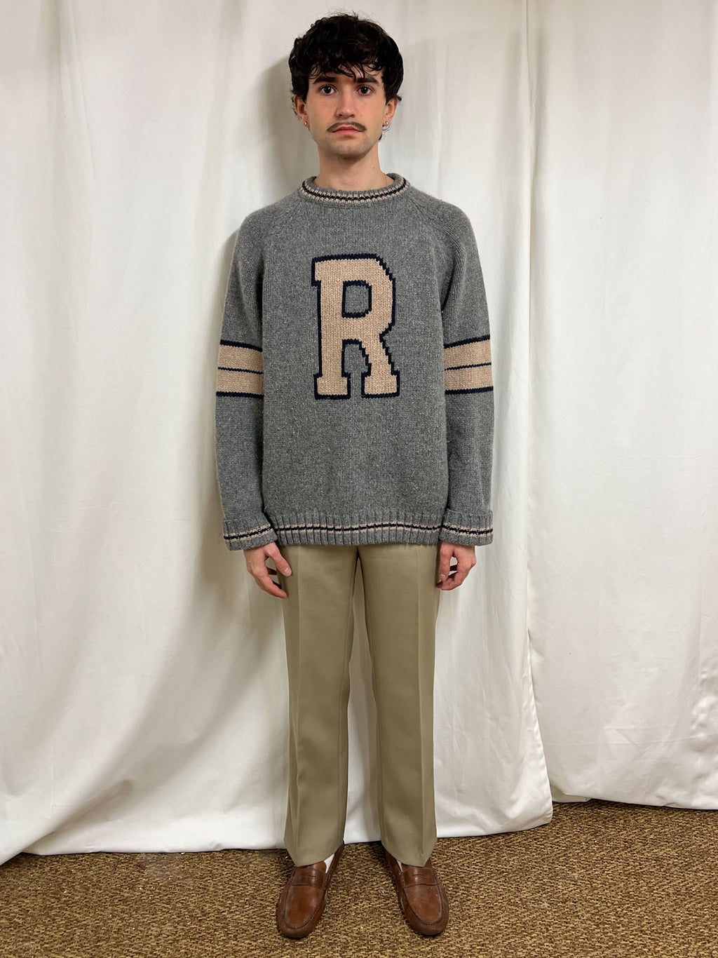 Wool varsity jumper