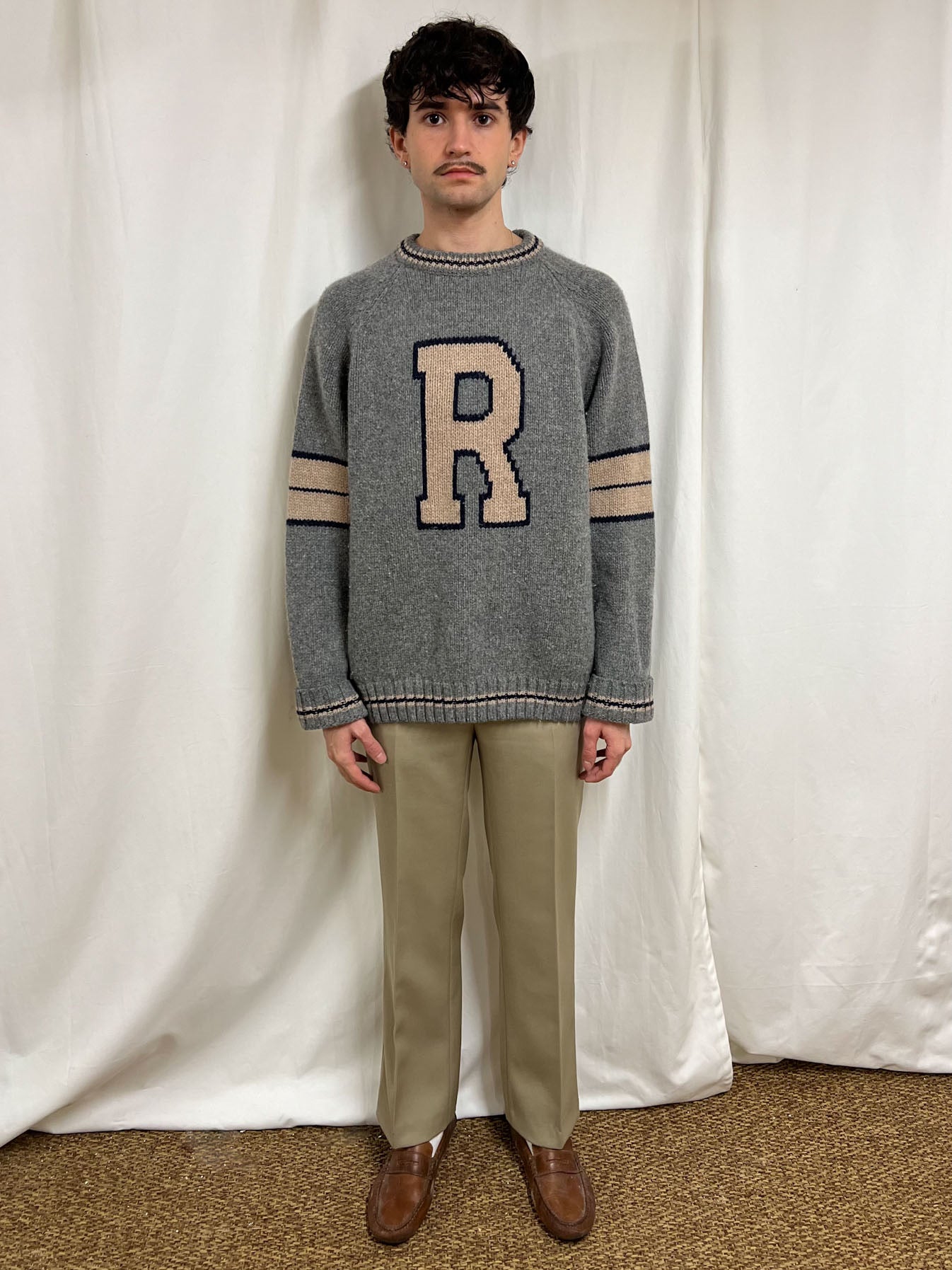 Wool varsity jumper