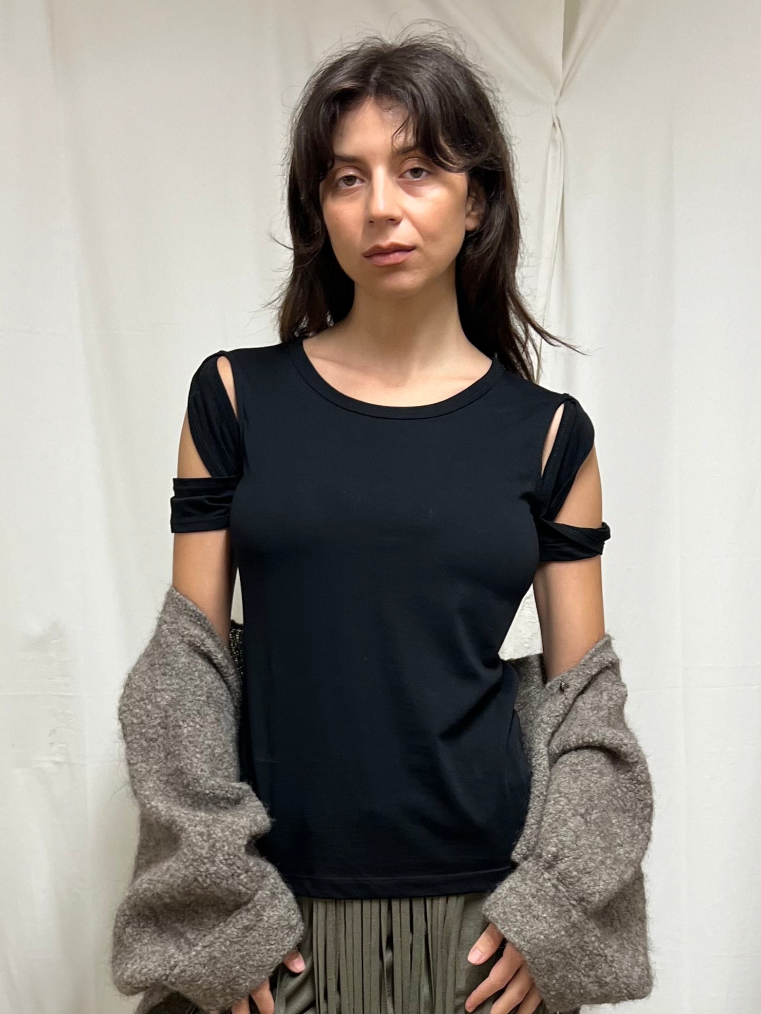 Helmut Lang cut out top
