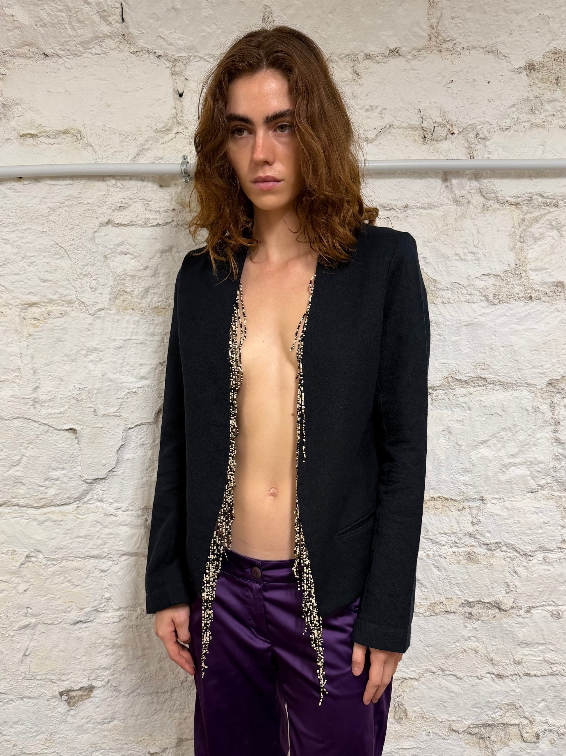 Beading cascade jacket