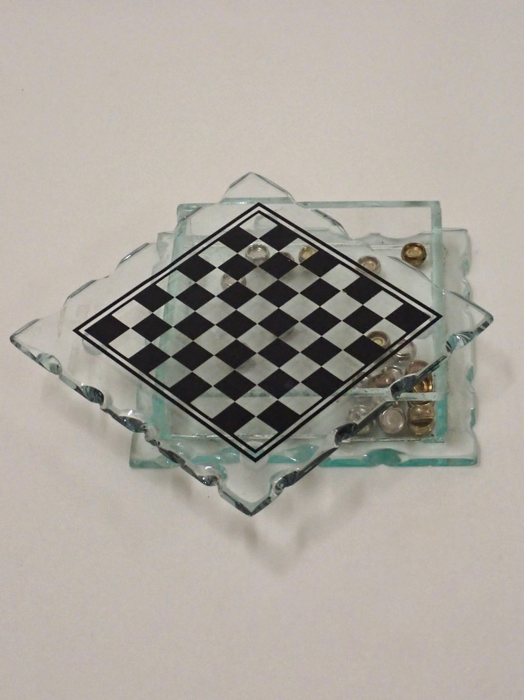 Checkers glass box