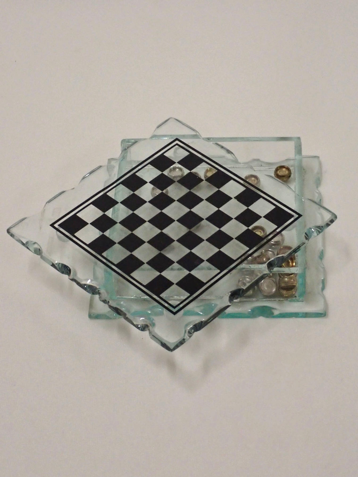 Checkers glass box