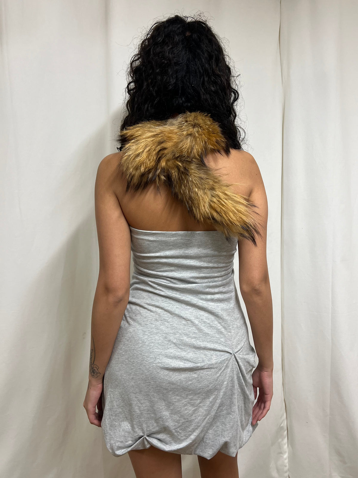 Ruched jersey dress