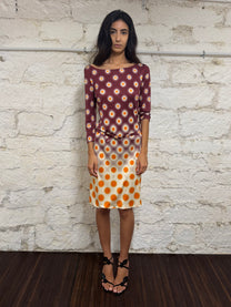 Prada Polka Dot Jersey Dress