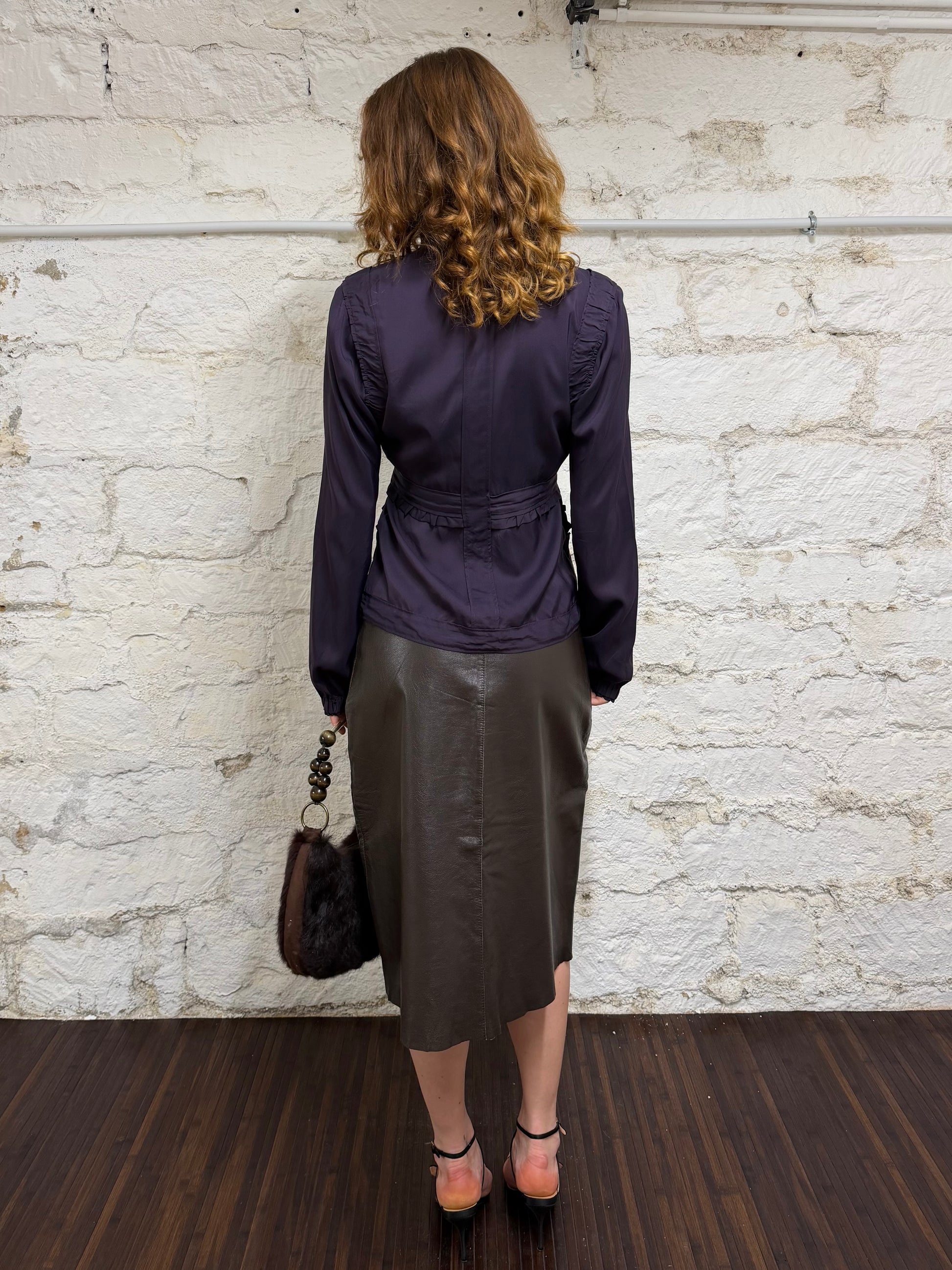 Leather skirt