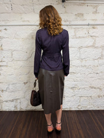 Leather skirt