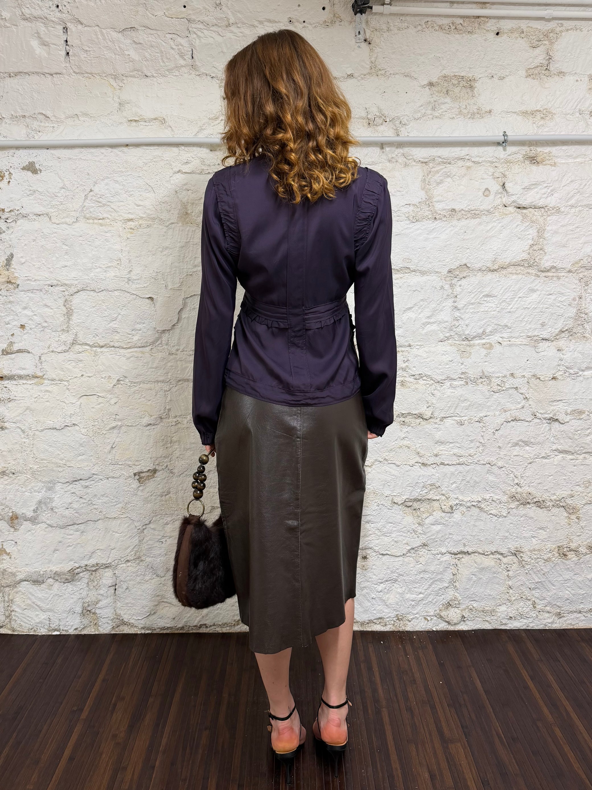 Leather skirt