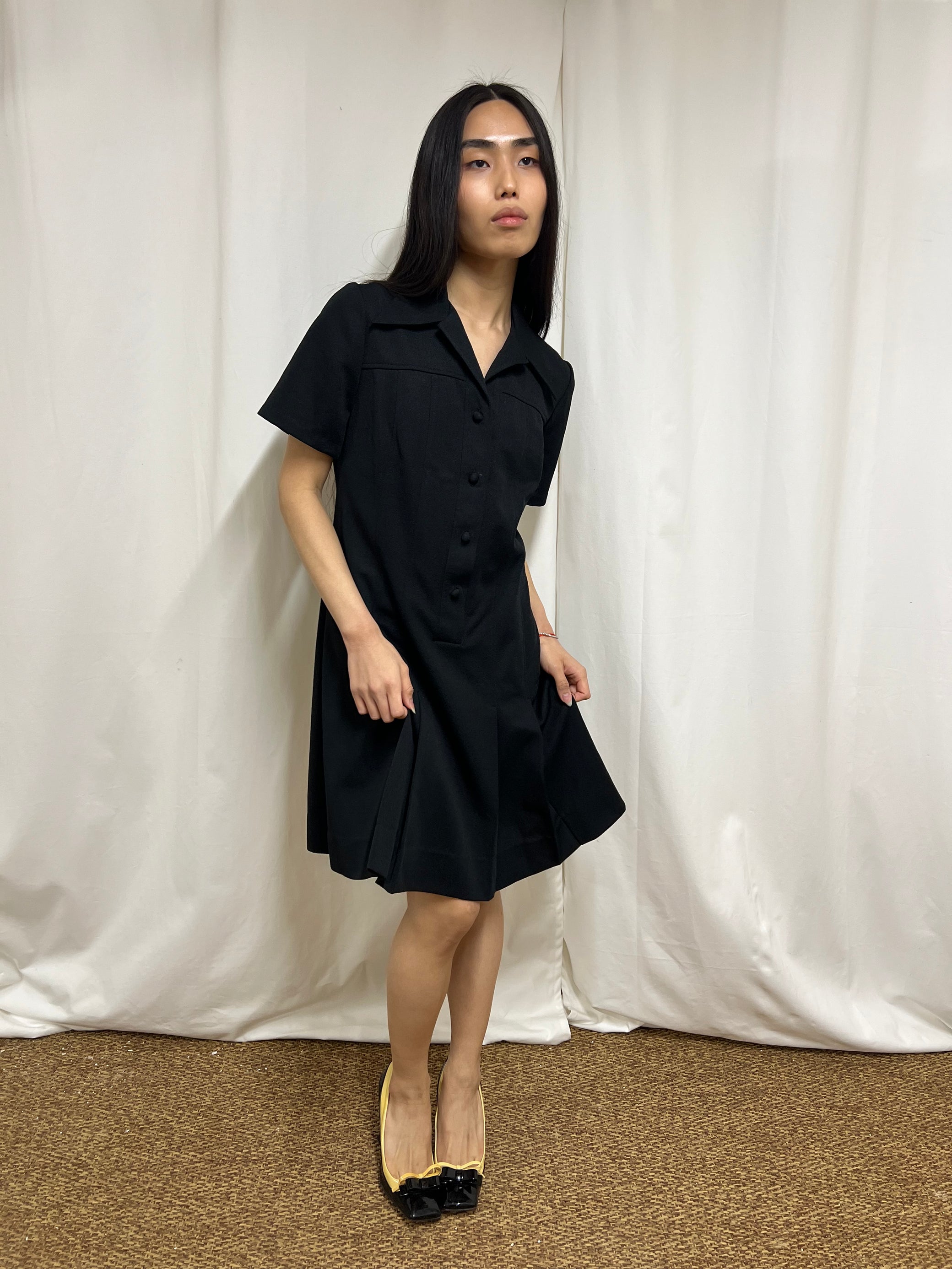 Plisset polo dress