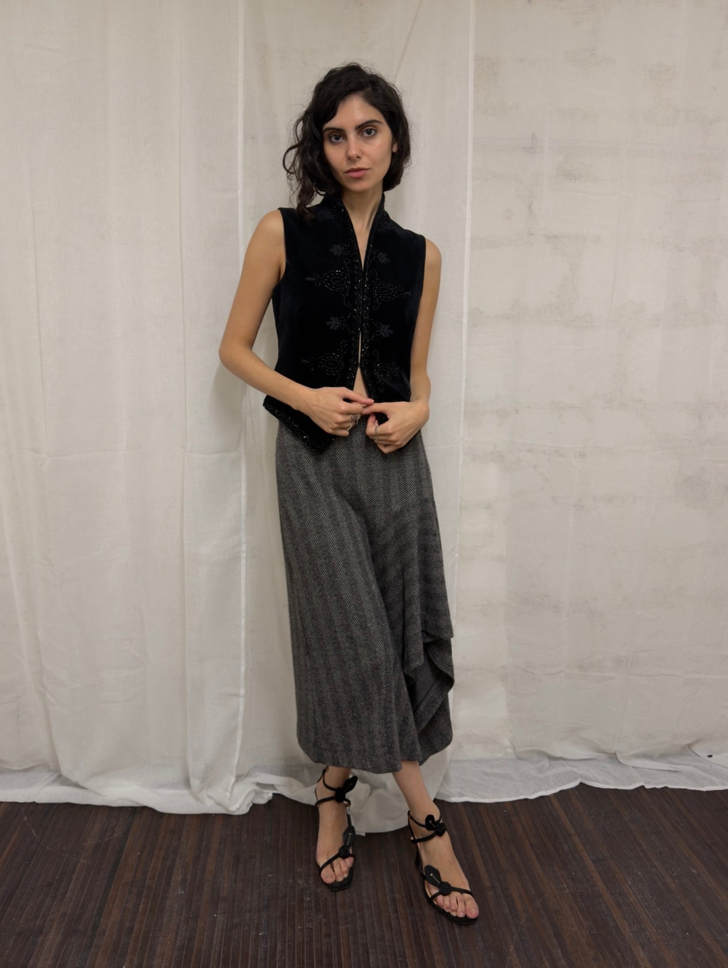 Herringbone skirt