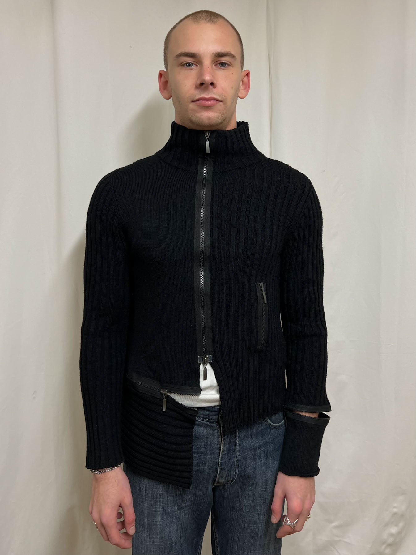 Zipped cardigan