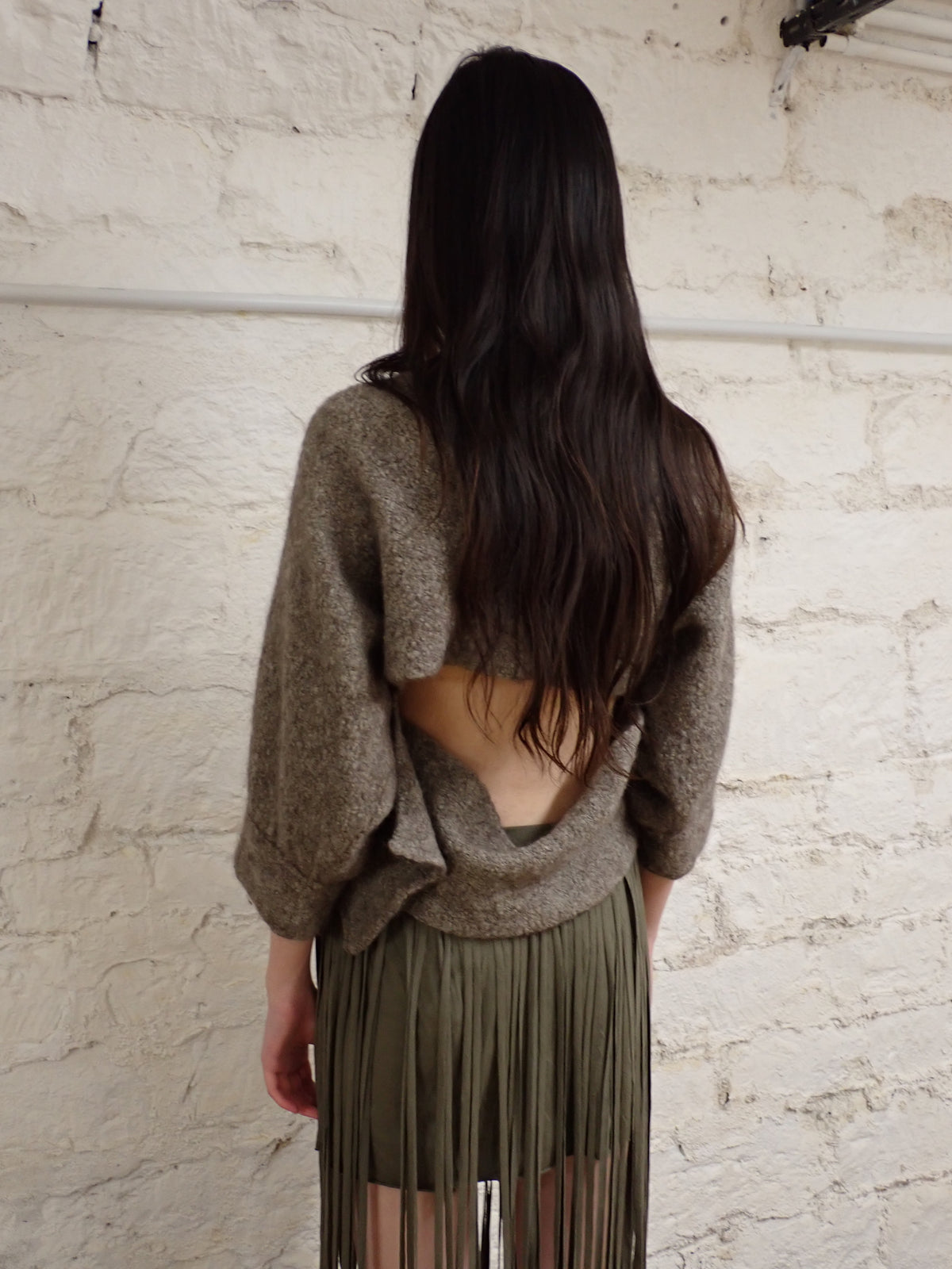 Asymmetrical cardigan