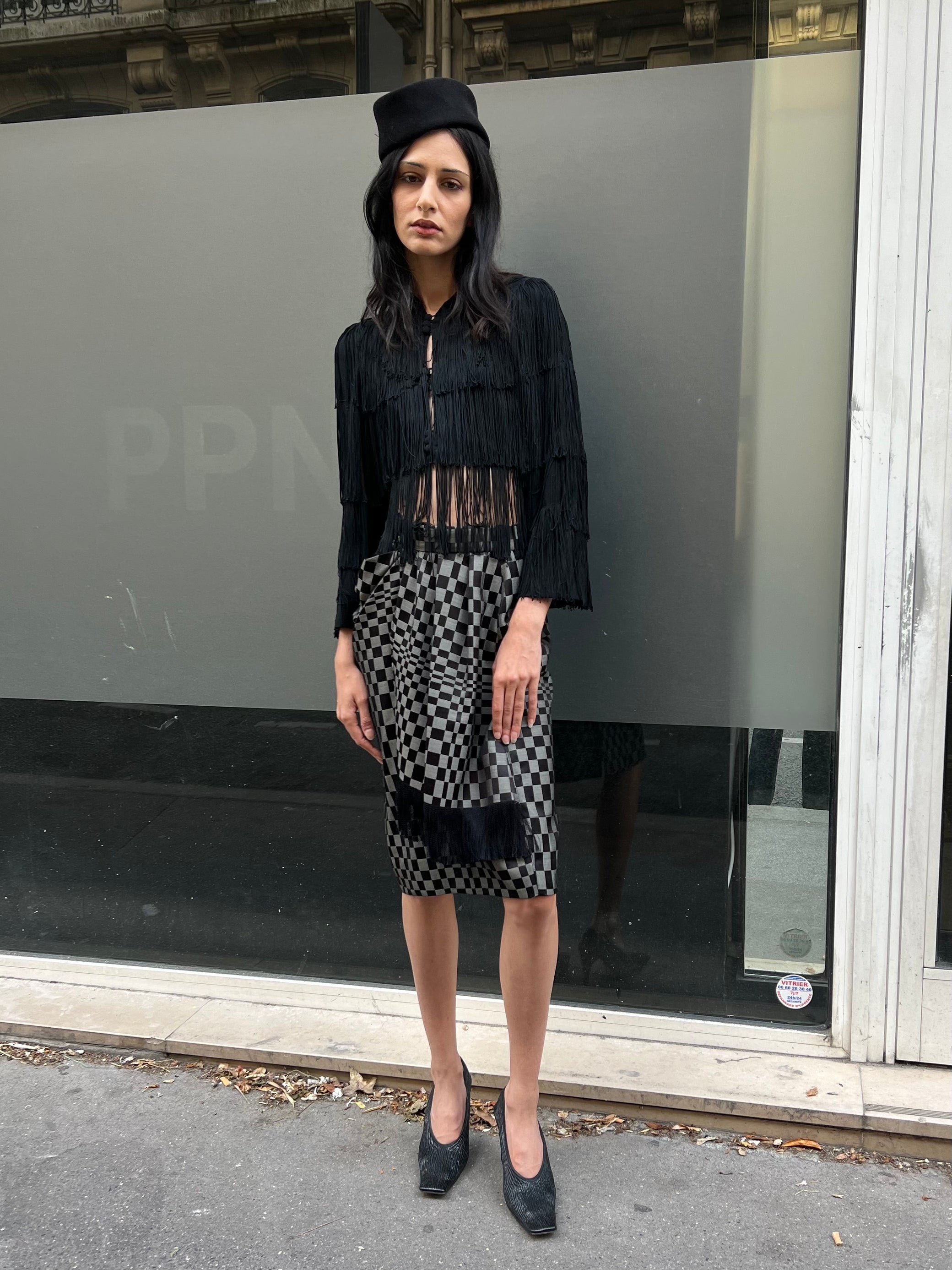Checkered skirt