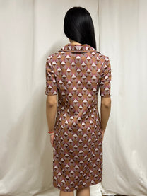 Graphic polo dress