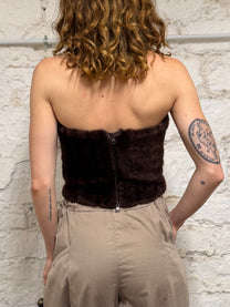 Faux fur top