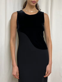 Velvet evening dress