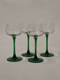 Green stems glasses