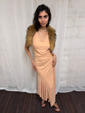 Beaded jersey dress