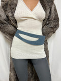 Suede belt