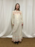 Embroidered slip dress
